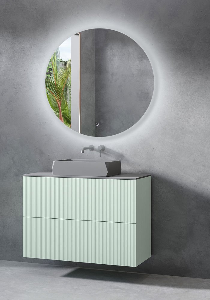 EQ Line σετ μπάνιου με βάση & φωτιζόμενο καθρέπτη